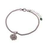 Bracciale bottone sardo argento