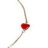 Bracciale heart oro e corallo