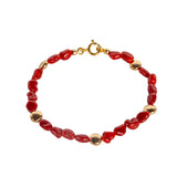 Bracciale a sassolini Argento dorato