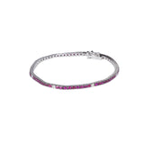 Bracciale Tennis rubini e diamanti