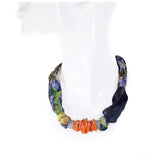 Collana Foulard cannette corallo rosso filigrana argento