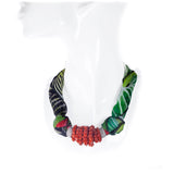 Collana Foulard corallo rosso filigrana argento