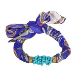 Collana Foulard turchese, filigrana sarda, argento dorato