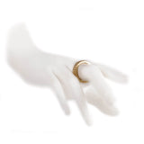 Fede sarda argento due roselline