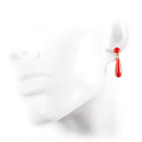 Orecchini Lùttia corallo rosso e oro