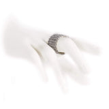 Fede Sarda Argento 6 Rose fascia alta