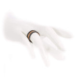 Sardinian wedding ring Azzùdu Black and pink gold