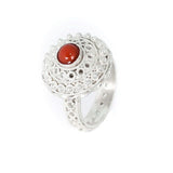 Anello bottone sardo e corallo - Marina Ferraro Gioielli