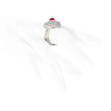 Anello bottone sardo e corallo - Marina Ferraro Gioielli