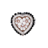 Anello cameo moderno cuore argento - Marina Ferraro Gioielli