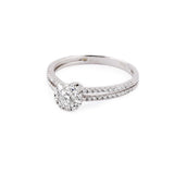 Anello diamanti oro bianco - Marina Ferraro Gioielli