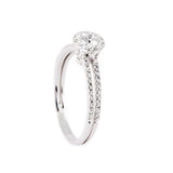 Anello diamanti oro bianco - Marina Ferraro Gioielli