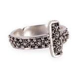 Anello Menhir filigrana argento realizzato a mano - Marina Ferraro Gioielli