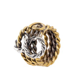 Anello Nautic - argento e ottone - Marina Ferraro Gioielli