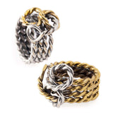 Anello Nautic - argento e ottone - Marina Ferraro Gioielli