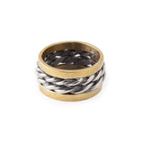 Anello Nautic Fascia doppia - Marina Ferraro Gioielli