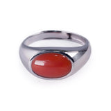 Anello Pure Argento e Corallo Rosso - Marina Ferraro Gioielli