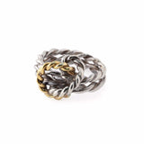Anello slim Nautic - argento e bronzo - Marina Ferraro Gioielli