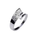 Anello Vertù oro bianco diamanti - Marina Ferraro Gioielli