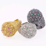 anello sardo argento 925 e zirconi - Marina Ferraro Gioielli