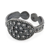 fede sarda classica in argento e zirconi small - Marina Ferraro Gioielli