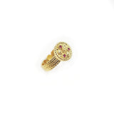 Anello Tondu - filigrana argento e zirconi - Marina Ferraro Gioielli