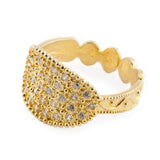 fede Sarda classica in argento e zirconi | Corallo Rubrum sardo Marina Ferraro Gioielli