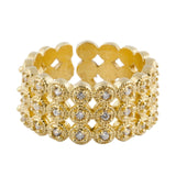 fede sarda fascia alta argento e zirconi - Marina Ferraro Gioielli