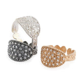 fede Sarda classica in argento e zirconi - Marina Ferraro Gioielli