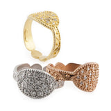 fede sarda classica in argento e zirconi small - Marina Ferraro Gioielli