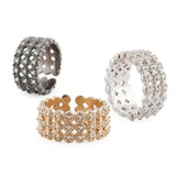 fede sarda fascia alta argento e zirconi - Marina Ferraro Gioielli