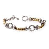 Bracciale semi rigido Nautic Argento e bronzo - Marina Ferraro Gioielli