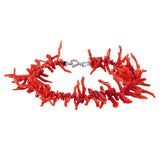 Bracciale frange Corallo Rosso Sardegna (Rubrum) - Marina Ferraro Gioielli
