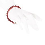 Bracciale sfere (6mm) corallo rosso e oro - Marina Ferraro Gioielli