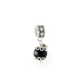 Charm bottone kokku onice argento compatibile con bracciale tipo Pandora - Marina Ferraro Gioielli