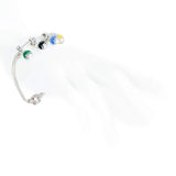 Charm bottone kokku onice argento compatibile con bracciale tipo Pandora - Marina Ferraro Gioielli