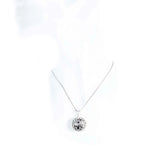 Ciondolo chiama angeli filigrana argento e granato scuro - Marina Ferraro Gioielli