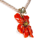 Ciondolo Fiore Corallo rosso - Marina Ferraro Gioielli