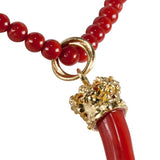 Corno Crown Corallo e Argento - Marina Ferraro Gioielli