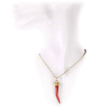 Corno Crown Corallo e Argento - Marina Ferraro Gioielli