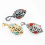 Ciondolo lanterna argento con zirconi - Marina Ferraro Gioielli