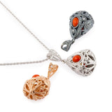 Ciondolo a goccia - filigrana con zirconi - Marina Ferraro Gioielli