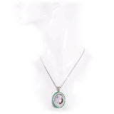 Ciondolo Cameo Viso Umano cristalli verdi - Marina Ferraro Gioielli