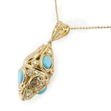 Ciondolo lanterna argento con zirconi - Marina Ferraro Gioielli