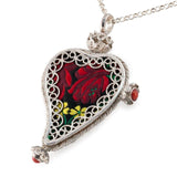 ciondolo Su Nudeu - filigrana argento | Gioielli in corallo Autentico di Marina Ferraro