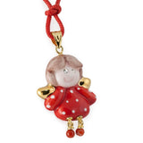 Angioletto Ceramica - argento e corallo autentico - Marina Ferraro Gioielli