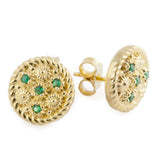 Orecchini tondu - argento e zirconi - Marina Ferraro Gioielli