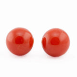 Orecchini a sfera in corallo - Marina Ferraro Gioielli