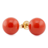 Orecchini a sfera in corallo - Marina Ferraro Gioielli