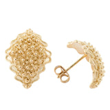 Orecchini Foglia Filigrana Oro - Marina Ferraro Gioielli